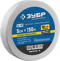 ЗУБР  5 см х 130 м, 3 х 3 мм, самоклеящаяся, стеклотканевая сетка, Профессионал (12465-05-130) 12465-05-130_z01