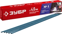 ЗУБР  Д 4.0 х 450 мм, 5 кг в коробке МР-3 рутиловый, электрод сварочный  (40015-4.0) 40015-4.0