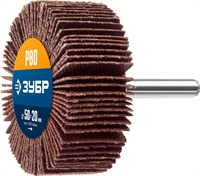 ЗУБР  d 50 x 20 мм, P80, на шпильке d 6 мм, круг шлифовальный лепестковый, Профессионал (36601-080) 36601-080_z01
