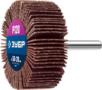 ЗУБР  d 50 x 20 мм, P120, на шпильке d 6 мм, круг шлифовальный лепестковый, Профессионал (36601-120) 36601-120_z01