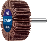 ЗУБР  d 50 x 20 мм, P180, на шпильке d 6 мм, круг шлифовальный лепестковый, Профессионал (36601-180) 36601-180_z01