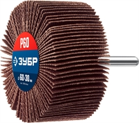 ЗУБР  d 60 x 30 мм, P60, на шпильке d 6 мм, круг шлифовальный лепестковый, Профессионал (36602-060) 36602-060_z01
