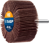 ЗУБР  d 60 x 30 мм, P80, на шпильке d 6 мм, круг шлифовальный лепестковый, Профессионал (36602-080) 36602-080_z01
