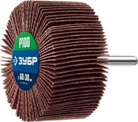 ЗУБР  d 60 x 30 мм, P100, на шпильке d 6 мм, круг шлифовальный лепестковый, Профессионал (36602-100) 36602-100_z01