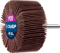 ЗУБР  d 60 x 30 мм, P120, на шпильке d 6 мм, круг шлифовальный лепестковый, Профессионал (36602-120) 36602-120_z01