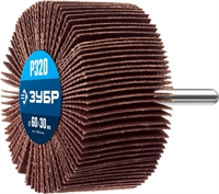 ЗУБР  d 60 x 30 мм, P320, на шпильке d 6 мм, круг шлифовальный лепестковый, Профессионал (36602-320) 36602-320_z01