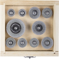 ЗУБР  10 шт: 16 - 40 мм, хвостовик d 3 мм, P 200, набор алмазных отрезных мини-кругов  (33385-H10) 33385-H10