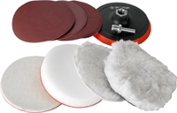 ЗУБР  7 шт, 125 мм, набор насадкок полировальных для дрели/УШМ (3591-125-H7) 3591-125-H7