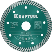 KRAFTOOL  Turbo, 125 мм, (22.2 мм,  10 х 2.4 мм), сегментированный алмазный диск (36682-125) 36682-125