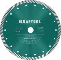 KRAFTOOL  Turbo, 230 мм, (22.2 мм,  10 х 2.8 мм), сегментированный алмазный диск (36682-230) 36682-230