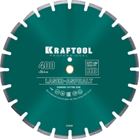 KRAFTOOL  Laser-Asphalt, 400 мм, (25.4/20 мм, 10 х 3.4 мм), сегментный алмазный диск (36687-400) 36687-400