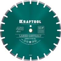 KRAFTOOL  Laser-Asphalt, 450 мм, (25.4/20 мм, 10 х 4.0 мм), сегментный алмазный диск (36687-450) 36687-450
