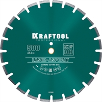 KRAFTOOL  Laser-Asphalt, 500 мм, (25.4/20 мм, 10 х 4.5 мм), сегментный алмазный диск (36687-500) 36687-500