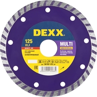 DEXX  Multi Universal, 125 мм, (22.2 мм, 7 х 2.0 мм), сегментированный алмазный диск (36702-125) 36702-125_z01