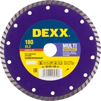 DEXX  Multi Universal, 180 мм, (22.2 мм, 7 х 2.3 мм), сегментированный алмазный диск (36702-180) 36702-180_z01