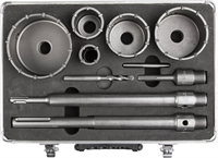 ЗУБР  d 33, 68 мм, Alu кейс, набор коронок по бетону с оснасткой, Профессионал (29185-H2-10) 29185-H10