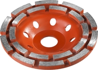 ЗУБР  d 125 мм, двухрядная алмазная шлифовальная чашка (33376-125) 33376-125