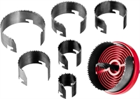 ЗУБР  7 шт, (26-32-38-45-50-56-63 х 18 мм), наборная кольцевая пила по дереву (29593-H7-18) 29593-H7-18