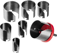 ЗУБР  7 шт, (26-32-38-45-50-56-63 х 42 мм), наборная кольцевая пила по дереву (29593-H7-42) 29593-H7-42