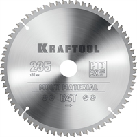 KRAFTOOL  Multi Material, 235 х 30 мм, 64Т, пильный диск по алюминию (36953-235-30) 36953-235-30