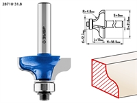 ЗУБР  31.8 x 14 мм, радиус 4.8 мм, фреза кромочная калевочная №8, Профессионал (28710-31.8) 28710-31.8