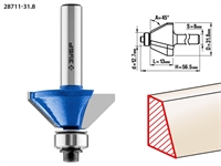 ЗУБР  31.8 x 13 мм, фреза кромочная калевочная (фасочная) №9, Профессионал (28711-31.8) 28711-31.8