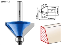 ЗУБР  44.5 x 23 мм, фреза кромочная калевочная (фасочная) №9, Профессионал (28711-44.5) 28711-44.5