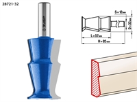 ЗУБР  32 x 57 мм, фреза кромочная калевочная №10, Профессионал (28721-32) 28721-32