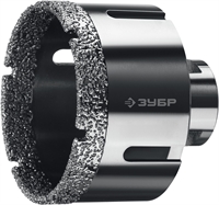 ЗУБР  АВК, d 68 мм, (М14, 15 мм кромка), вакуумная алмазная коронка, Профессионал (29865-68) 29865-68