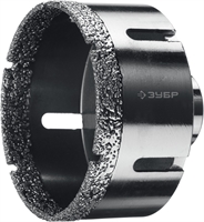 ЗУБР  АВК, d 80 мм, (М14, 15 мм кромка), вакуумная алмазная коронка, Профессионал (29865-80) 29865-80