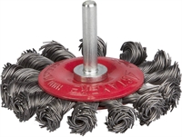 STAYER  75 мм, жгутированная стальная проволока 0.5 мм, щетка кистевая для дрели, Professional (35115-075) 35115-075_z01