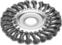 STAYER  150 мм, жгутированная стальная проволока 0.5 мм, щетка дисковая для УШМ, Professional (35120-150) 35120-150