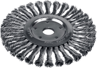 ЗУБР  175 х 22 мм, жгутированная стальная проволока 0.5 мм, щетка дисковая для УШМ, Профессионал (35190-175) 35190-175_z02