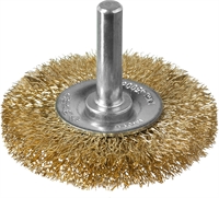 ЗУБР  50 мм, витая стальная латунированная проволока 0.3 мм, щетка дисковая для УШМ, Профессионал (3520-050) 3520-050_z02