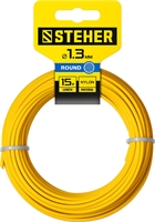 STEHER  КРУГ, 1.3 мм, 15 м, леска для триммера (75001-1.3) 75001-1.3