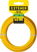 STEHER  ВИТОЙ КВАДРАТ, 3.0 мм, 15 м, леска для триммера (75020-3.0) 75020-3.0