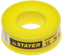 STAYER  0.075 мм х 12 мм х 10 м, 0.40 г/см3, ФУМ лента (12360-12-040) 12360-12-040