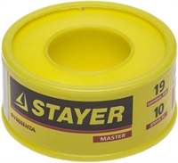 STAYER  0.075 мм х 19 мм х 10 м, 0.40 г/см3, ФУМ лента (12360-19-040) 12360-19-040