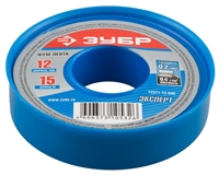 ЗУБР  0.2 мм х 12 мм х 15 м, 0.40 г/см3, ФУМ лента (12371-12-040) 12371-12-040