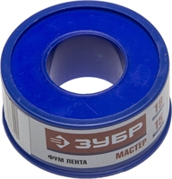 ЗУБР  0.1 мм х 19 мм х15 м, 0.40 г/см3, ФУМ лента (12373-19-040) 12373-19-040