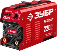 ЗУБР  ММА, 220 А, RED MACHINE, сварочный аппарат инверторный, макс. электрод Ø 5.0 мм (СА-220) СА-220