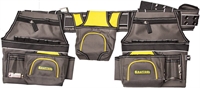 KRAFTOOL   2 петли для крепления молотка и рулетки, пояс монтажника с 20 карманами и 2 подвесными подсумками (38742) 38742