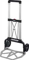 STAYER  PROTruck, до 120 кг, из алюминиевого сплава, платформа 48.5 х 35 см, колеса d 16 см, вес 5 кг, складная хозяйственная тележка (38755-120) 38755-120