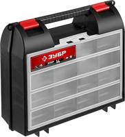 ЗУБР  ЭЛОР-14, 360 х 323 х 145 мм, (14″), пластиковый ящик для инструментов, Профессионал (38035-14) 38035-14_z01