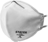 STAYER  F-80, класс защиты FFP1, плоская, фильтрующая полумаска (11112) 11112_z01