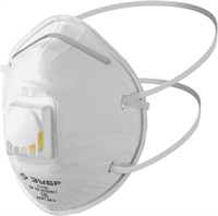 ЗУБР  ФКН-80, класс защиты FFP1, коническая, фильтрующая полумаска с направленным клапаном выдоха (11155) 11155