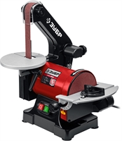 ЗУБР   d 125 мм, 25 х 762 мм лента, 350 Вт, тарельчато - ленточный шлифовальный станок  (СШЛ-350) СШЛ-350