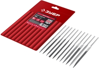 ЗУБР  10 шт, 140 мм, набор надфилей в чехле (1605-H10) 1605-H10