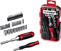 ЗУБР  Мастер 41, 41 шт, набор: отвертка с насадками (25042) 25042