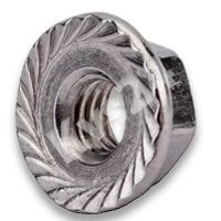 Гайка шестигранная с фланцем с насечками  А2 M 8 108067